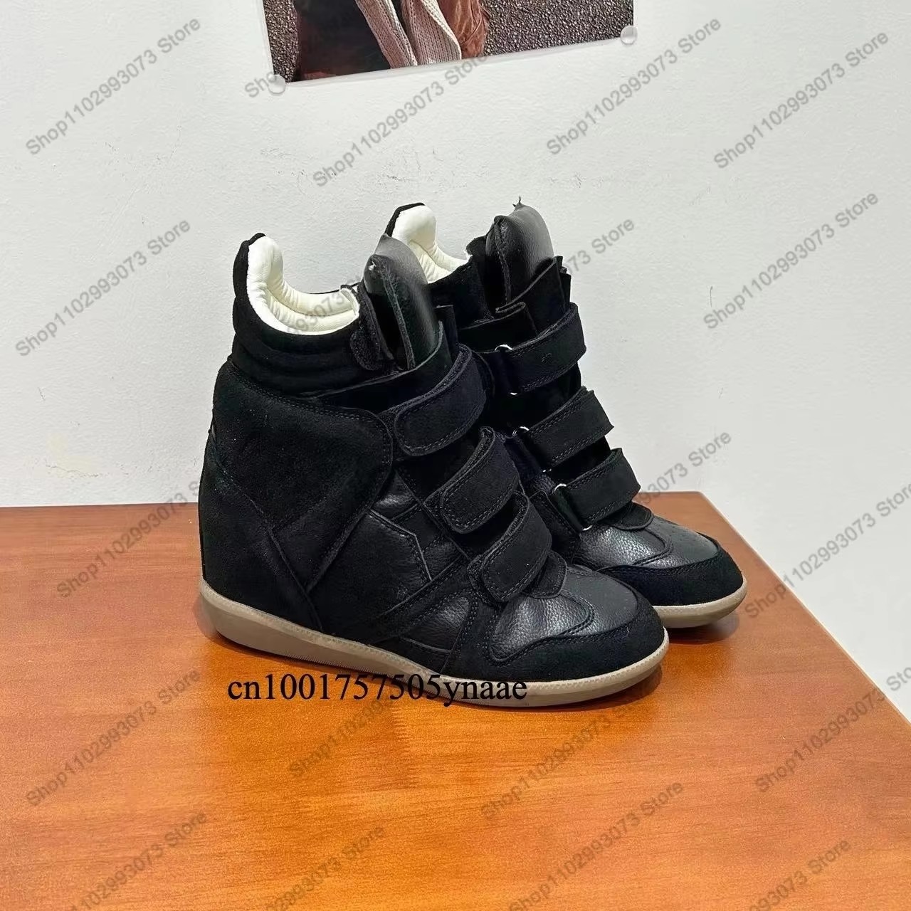 Women Hidden Wedge Heel High‑T - Suede Ankle Boot ulasan dan harga