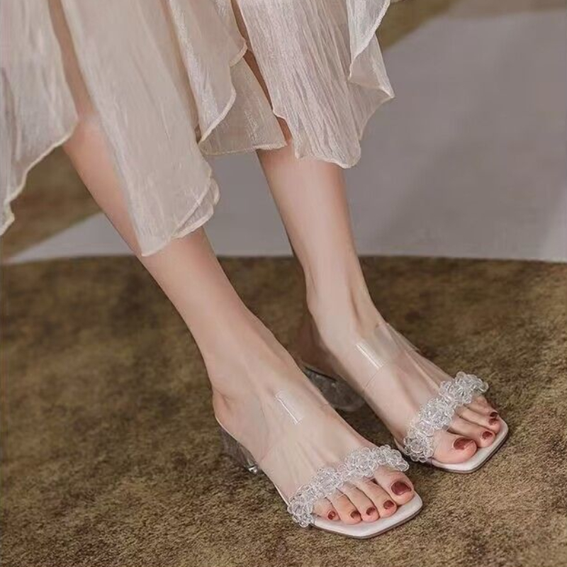 Slides Rhenstone Summer Crysta - Women Shoes Ysl ulasan dan harga
