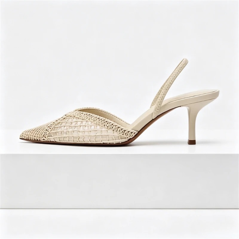 Mesh Woven Heeled Sandals Wome - Women Shoes Branded ulasan dan harga
