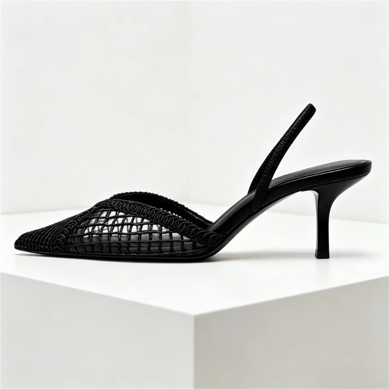 Mesh Woven Heeled Sandals Wome - Women Shoes Branded ulasan dan harga